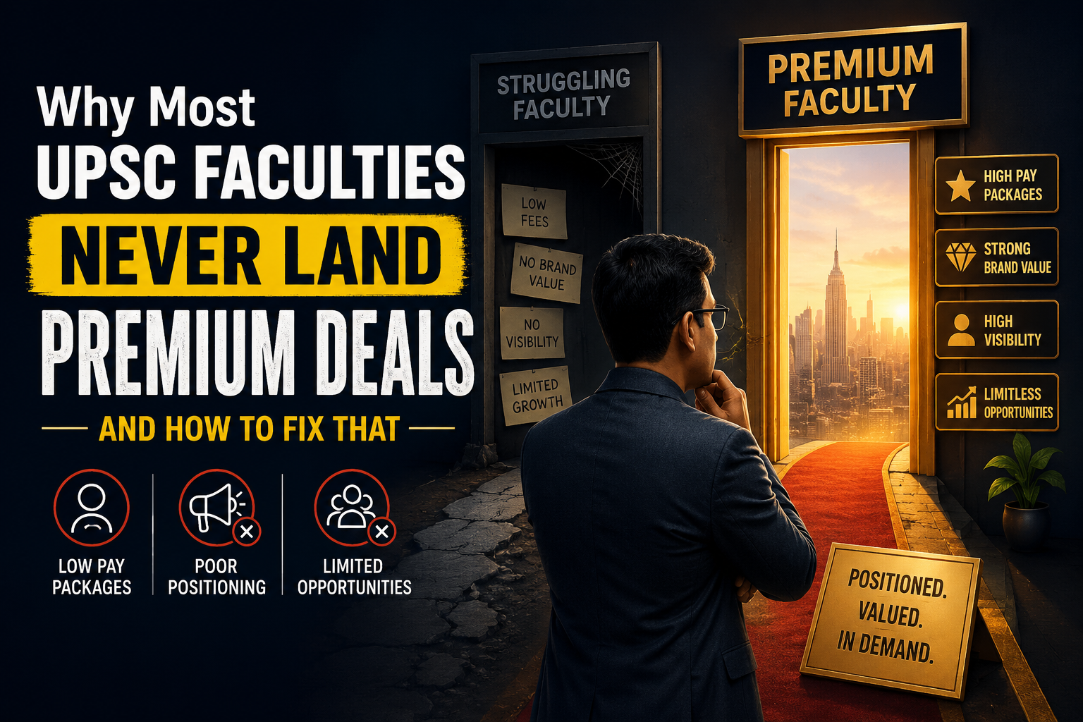 Why Most UPSC Faculties Never Land Premium Deals — And How to Fix That